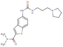 N,N-dimethyl-5-({[(3-pyrrolidin-1-ylpropyl)amino]carbonyl}amino)-1-benzothiophene-2-carboxamide