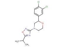 2-(3,4-dichlorophenyl)-4-(5-isopropyl-1,2,4-oxadiazol-3-yl)morpholine