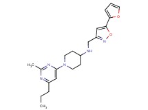 N-{[5-(2-furyl)isoxazol-3-yl]methyl}-1-(2-methyl-6-propylpyrimidin-4-yl)piperidin-4-amine