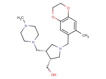 {(3R*,4S*)-1-[(7-methyl-2,3-dihydro-1,4-benzodioxin-6-yl)methyl]-4-[(4-methylpiperazin-1-yl)methyl]pyrrolidin-3-yl}methanol