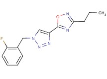 5-[1-(2-fluorobenzyl)-1H-1,2,3-triazol-4-yl]-3-propyl-1,2,4-oxadiazole