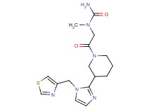 N-methyl-N-(2-oxo-2-{3-[1-(1,3-thiazol-4-ylmethyl)-1H-imidazol-2-yl]piperidin-1-yl}ethyl)urea