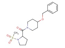 4-(benzyloxy)-1-[1-(methylsulfonyl)prolyl]piperidine