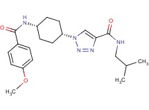 N-isobutyl-1-{cis-4-[(4-methoxybenzoyl)amino]cyclohexyl}-1H-1,2,3-triazole-4-carboxamide