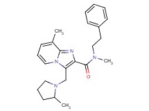 N,8-dimethyl-3-[(2-methylpyrrolidin-1-yl)methyl]-N-(2-phenylethyl)imidazo[1,2-a]pyridine-2-carboxamide