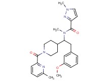 N-(2-(3-methoxyphenyl)-1-{1-[(6-methyl-2-pyridinyl)carbonyl]-4-piperidinyl}ethyl)-N,1-dimethyl-1H-pyrazole-3-carboxamide