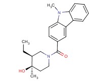 (3S*,4R*)-3-ethyl-4-methyl-1-[(9-methyl-9H-carbazol-3-yl)carbonyl]piperidin-4-ol