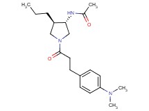 N-((3S*,4R*)-1-{3-[4-(dimethylamino)phenyl]propanoyl}-4-propyl-3-pyrrolidinyl)acetamide
