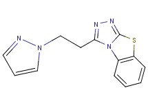 3-[2-(1H-pyrazol-1-yl)ethyl][1,2,4]triazolo[3,4-b][1,3]benzothiazole