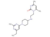1-(2-{[1-(6-ethyl-2-methylpyrimidin-4-yl)piperidin-4-yl]amino}ethyl)-4,6-dimethylpyrimidin-2(1H)-one