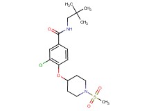 3-chloro-N-(2,2-dimethylpropyl)-4-{[1-(methylsulfonyl)piperidin-4-yl]oxy}benzamide