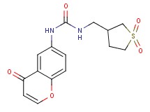 N-[(1,1-dioxidotetrahydro-3-thienyl)methyl]-N'-(4-oxo-4H-chromen-6-yl)urea