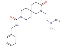 N-benzyl-2-[2-(dimethylamino)ethyl]-3-oxo-2,9-diazaspiro[5.5]undecane-9-carboxamide