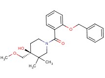 (4S*)-1-[2-(benzyloxy)benzoyl]-4-(methoxymethyl)-3,3-dimethylpiperidin-4-ol