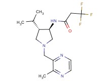 3,3,3-trifluoro-N-{rel-(3R,4S)-4-isopropyl-1-[(3-methyl-2-pyrazinyl)methyl]-3-pyrrolidinyl}propanamide hydrochloride