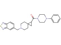 5-({1-[(4-phenyl-1-piperazinyl)carbonyl]-6-azaspiro[2.5]oct-6-yl}methyl)-2,1,3-benzothiadiazole