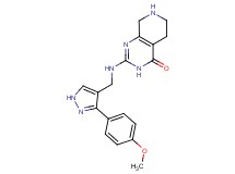 2-({[3-(4-methoxyphenyl)-1H-pyrazol-4-yl]methyl}amino)-5,6,7,8-tetrahydropyrido[3,4-d]pyrimidin-4(3H)-one hydrochloride