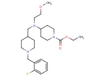 ethyl 4-[{[1-(2-fluorobenzyl)-4-piperidinyl]methyl}(2-methoxyethyl)amino]-1-piperidinecarboxylate