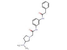 2-[3-(dimethylamino)pyrrolidin-1-yl]-N-{3-[(phenylacetyl)amino]phenyl}acetamide