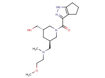 [(3S*,5R*)-5-{[(2-methoxyethyl)(methyl)amino]methyl}-1-(1,4,5,6-tetrahydrocyclopenta[c]pyrazol-3-ylcarbonyl)piperidin-3-yl]methanol