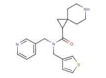 N-(3-pyridinylmethyl)-N-(3-thienylmethyl)-6-azaspiro[2.5]octane-1-carboxamide dihydrochloride