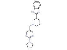 2-(1-{[2-(1-pyrrolidinyl)-5-pyrimidinyl]methyl}-3-piperidinyl)-1H-benzimidazole