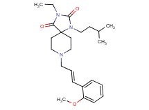 3-ethyl-8-[(2E)-3-(2-methoxyphenyl)-2-propen-1-yl]-1-(3-methylbutyl)-1,3,8-triazaspiro[4.5]decane-2,4-dione