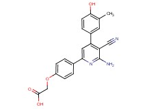 {4-[6-amino-5-cyano-4-(4-hydroxy-3-methylphenyl)pyridin-2-yl]phenoxy}acetic acid