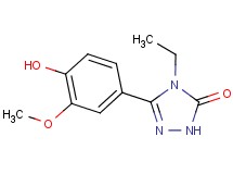 4-ethyl-5-(4-hydroxy-3-methoxyphenyl)-2,4-dihydro-3H-1,2,4-triazol-3-one