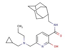 N-(2-adamantylmethyl)-6-{[(cyclopropylmethyl)(propyl)amino]methyl}-2-hydroxynicotinamide