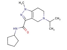 N-cyclopentyl-5-isopropyl-1-methyl-4,5,6,7-tetrahydro-1H-pyrazolo[4,3-c]pyridine-3-carboxamide