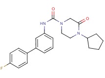 4-cyclopentyl-N-(4'-fluorobiphenyl-3-yl)-3-oxopiperazine-1-carboxamide