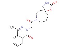 8-[(4-methyl-1-oxo-2(1H)-phthalazinyl)acetyl]-1-oxa-3,8-diazaspiro[4.6]undecan-2-one