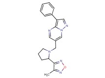 6-{[2-(4-methyl-1,2,5-oxadiazol-3-yl)pyrrolidin-1-yl]methyl}-3-phenylpyrazolo[1,5-a]pyrimidine