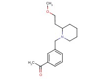 1-(3-{[2-(2-methoxyethyl)piperidin-1-yl]methyl}phenyl)ethanone