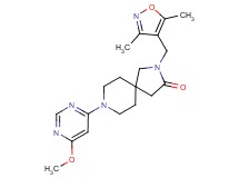 2-[(3,5-dimethylisoxazol-4-yl)methyl]-8-(6-methoxypyrimidin-4-yl)-2,8-diazaspiro[4.5]decan-3-one