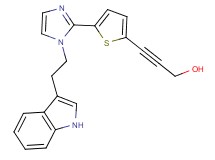3-(5-{1-[2-(1H-indol-3-yl)ethyl]-1H-imidazol-2-yl}-2-thienyl)prop-2-yn-1-ol