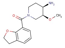 (3S*,4R*)-1-(2,3-dihydro-1-benzofuran-7-ylcarbonyl)-3-methoxypiperidin-4-amine