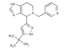 4-(5-tert-butyl-1H-pyrazol-3-yl)-5-(pyridin-3-ylmethyl)-4,5,6,7-tetrahydro-1H-imidazo[4,5-c]pyridine