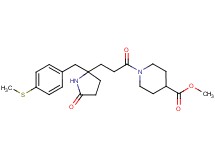 methyl 1-(3-{2-[4-(methylthio)benzyl]-5-oxo-2-pyrrolidinyl}propanoyl)-4-piperidinecarboxylate