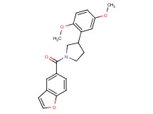 1-(1-benzofuran-5-ylcarbonyl)-3-(2,5-dimethoxyphenyl)pyrrolidine