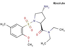 (4R)-4-amino-N,N-diethyl-1-[(2-methoxy-5-methylphenyl)sulfonyl]-L-prolinamide