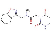 2-(2,6-dioxotetrahydropyrimidin-1(2H)-yl)-N-methyl-N-(4,5,6,7-tetrahydro-1,2-benzisoxazol-3-ylmethyl)acetamide