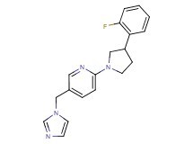 2-[3-(2-fluorophenyl)-1-pyrrolidinyl]-5-(1H-imidazol-1-ylmethyl)pyridine