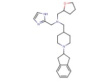1-[1-(2,3-dihydro-1H-inden-2-yl)-4-piperidinyl]-N-(1H-imidazol-2-ylmethyl)-N-(tetrahydro-2-furanylmethyl)methanamine