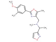 1-(3-isoxazolyl)-N-{[2-(4-methoxy-3-methylphenyl)-5-methyl-1,3-oxazol-4-yl]methyl}-N-methylethanamine