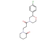 1-{3-[2-(4-chlorophenyl)morpholin-4-yl]-3-oxopropyl}piperidin-2-one