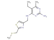 5-ethyl-6-methyl-N~4~-({2-[(methylthio)methyl]-1,3-thiazol-4-yl}methyl)pyrimidine-2,4-diamine