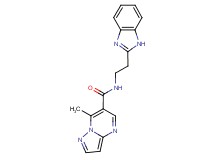 N-[2-(1H-benzimidazol-2-yl)ethyl]-7-methylpyrazolo[1,5-a]pyrimidine-6-carboxamide