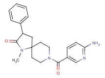 8-[(6-amino-3-pyridinyl)carbonyl]-1-methyl-3-phenyl-1,8-diazaspiro[4.5]decan-2-one